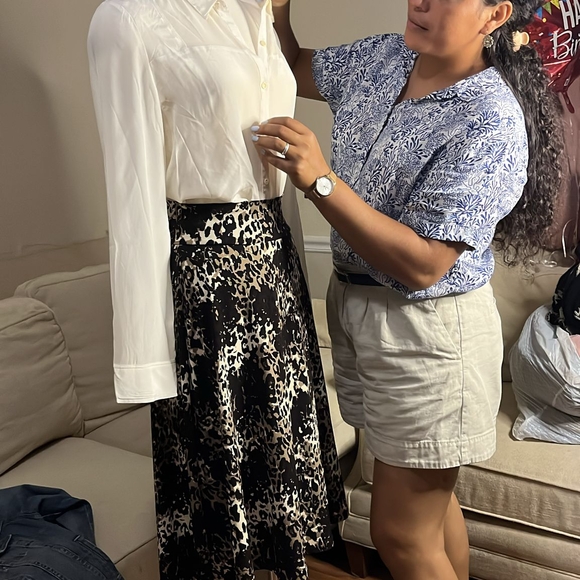 White Button-Up Blouse - Picture 8 of 8